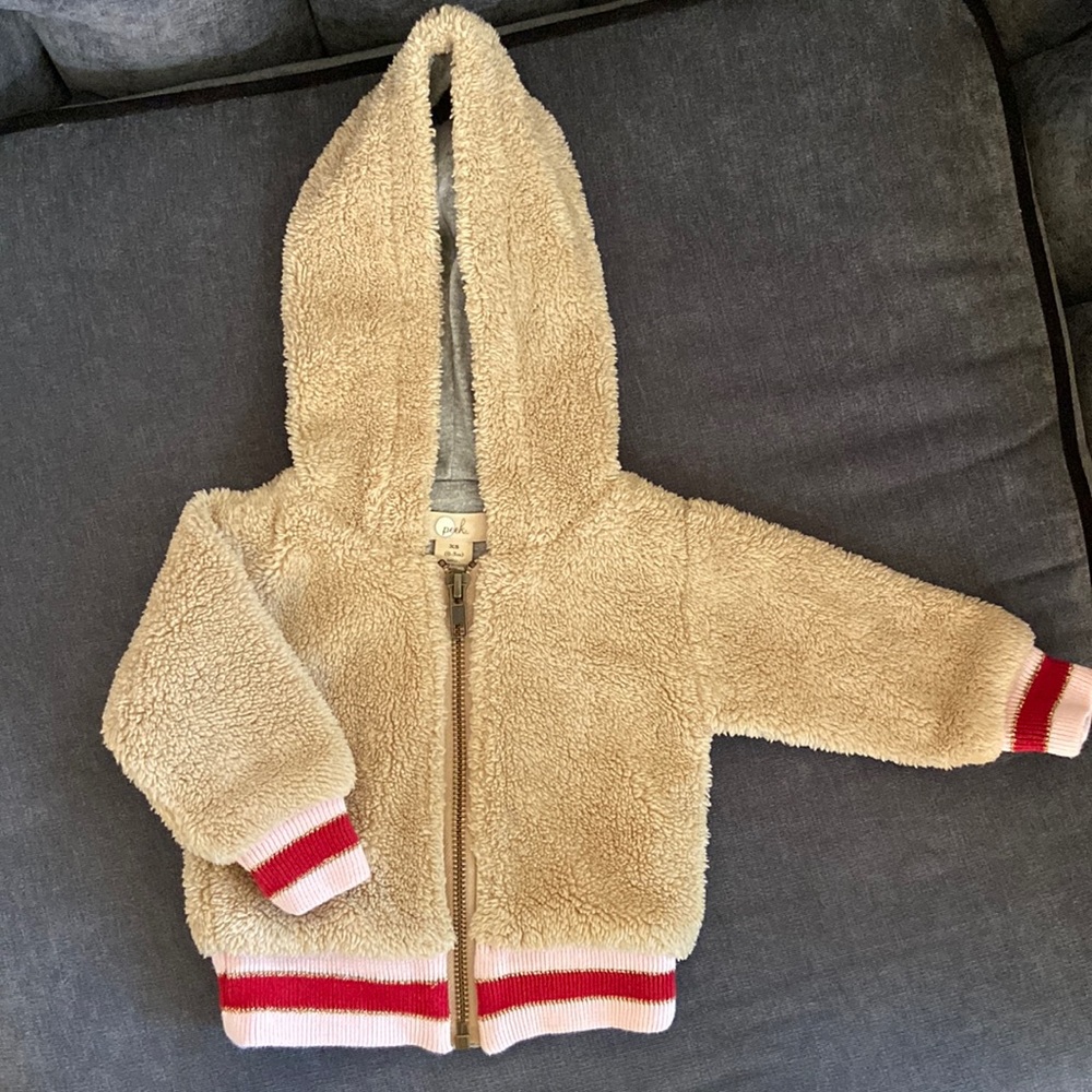 Peek baby girl zip-up hoodie